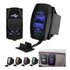 Tomada Usb Veicular 3.1a Encaixe Painel Camionete Trailers Cor Azul Fs-a11