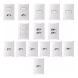 Tomadas E Interruptores 15 Pc Kit Casa Pronta Completa Brava