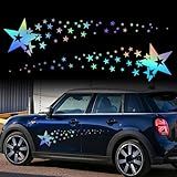 TOMALL 1 Par De Adesivos De Vinil Gráficos De Estrelas De 162 6 Cm Para Laterais De Porta De Carroceria Universais à Prova D água Estrelas Decoração Para Veículos SUV Caminhão Off Road Parede De Casa