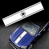TOMALL Adesivos De Carro Estrela De 118 Cm Para Capô De Carro Autoadesivos De Faixa Gráfica De Cinco Pontas Para Capô De Teto De Carro SUV Veículos Carroceria Porta Lateral Universal 