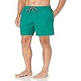 Tommy Hilfiger Calção De Banho Masculino Padrão De 17 78 Cm 7 Pavão Leve XX Large