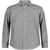 Tommy Hilfiger Camisa Social Masculina De Manga Comprida Colarinho Abotoado Com Mangas De Punho Guingão Azul Marino 10