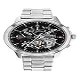 Tommy Hilfiger Relógio Casual Masculino Relógio De Pulso Multifuncional Resistente à água Até 5 ATM 50 Metros Relógio Moderno Premium Para Todas As Ocasiões 44 Mm Preto Vestido