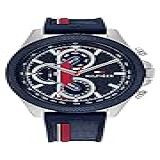 Tommy Hilfiger Relógio Masculino Inspirado Em Corrida De Aço Inoxidável (modelo 1792083), Azul