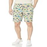 Tommy Hilfiger Short Masculino Casual Stretch 23 Cm Costura Interna Chino Ouro Suave 32