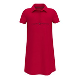 Tommy Hilfiger Vestido Infantil Gola Polo - Original
