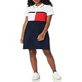Tommy Hilfiger Vestido Polo Adaptável Com Zíper Magnético, Branco Brilhante, Quase Rosa, Branco Brilhante, R Chinês, Xp