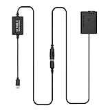 Tomshin Cabo USB Tipo C PD Para Substituição Do Acopl R DC Da Bateria Fictícia NP FW50 Para Sony A7S2 A7S A7 II R RII A7M2 A6000 A6300 A6500 A7000