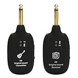 Tomshin Conjunto Receptor A8 UHF De Guitarra Sem Fio 730mhz E 50m De Alcance Para Guitarras Elétricas Baixo E Violino