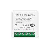 Tomshin Mini 10A 16A Dispositivo Inteligente De Fidelidade Sem Fio Liga Desliga Tuya Switch Interruptor De Voz De Controle Remoto Com Controle Remoto Interruptores Sem Fio
