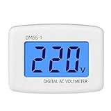 Tomshin Voltímetro Digital Lcd Ac 80 300v Medidor De Voltagem Tipo Plug Painel De Monitor De Medição De Tensão 110v 220v