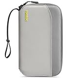 Tomtoc Suporte De Passaporte Familiar Com Bloqueio RFID Carteira De Passaporte Feminina Masculina Com Suporte De Airtag E Cartão SIM E Pino De Ejeção Organizador De Documentos De Viagem Com Alça De