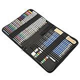 ToneGrip Conjunto De Lápis De Desenho E Esboço 51 Peças Suprimentos De Arte Kit De Lápis De Cor Profissional Grafite Para Haste Carvão Suprimentos De Arte Para Artistas Adultos E Crianças