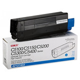 Toner Okidata C5100 c5150 Cyan 5k 42127403 Original