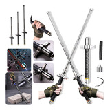Tonfa Bastão Cassetete Militar Auto Defesa Retrátil 78 101cm