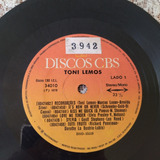 Toni Lemos Recordações (cover Elvis Presley) Etc Compacto