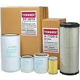 TONNISI Kit De Filtro Se Encaixa No Trator New Holland Tc35A Tc35D Tc35Da Tc40A Tc40D Tc40Da Tc45A Tc45Da Substitui Óleo Lubrificante 84475542 Combustível 84477366 Kit De Ar 87682998 84539215 Hidr
