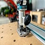 ToolCurve Adaptador Compatível Com Roteador Makita Plunge Para Trilhos Guia De Serra De Trilho