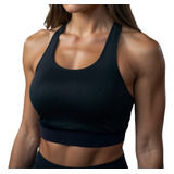 Top Academia Fitness Feminino Nadador Treino Basico Cropped