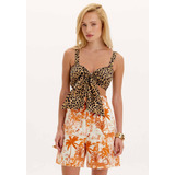 Top Amarracao Animal Print