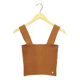 Top Carmim Rayon Marrom