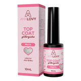 Top Coat Glitterzinho Prata 10ml   Anylovy