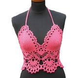 Top Croped Em Croche