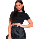 Top Cropped Blusa Blusinha Feminino Manguinha Confortmax 