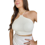 Top Cropped Blusa Feminina