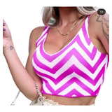 Top Cropped Blusa Regata