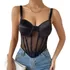  Top Cropped Corset Corpete Palhetas Balada Carnaval Xu92