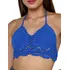  Top Cropped Crochê Tricot Frente Única Decote Em V Verão