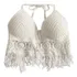 Top Cropped De Franjas Crochê Com Bojo Moda Praia