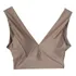  Top Cropped Decote Profundo Em V Frente E Costas Cavado 
