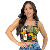 Top Cropped Decote V