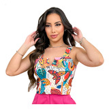 Top Cropped Decote V