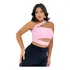 Top Cropped  Feminino C/ Recorte Balada Moda Gringa Blusinha
