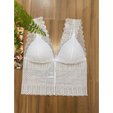 Top Cropped Feminino Em