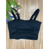 Top Cropped Feminino Neoprene