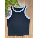 Top Cropped Feminino Regata