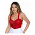 Top Cropped Paetê Zíper Tipo Sutiã Paetê Alcinha Sensual