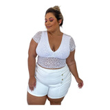 Top Cropped Plus Size