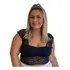 Top Cropped Plus Size Sexy De Renda Tamanho Grande (prih)