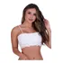 Top Cropped Reto Faixa De Renda Com Alcinha