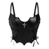 Top Cropped Sexy Gótico Feminino