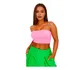 Top Cropped Suplex Lycra Faixa Com Bojo Blusa Sem Alça
