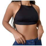 Top Cropped Triangular Frente