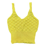 Top Cropped Trico Feminino