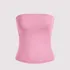 Top Faixa Cropped Faixa Blusa Duplo Sem Alça Tomara Que Caia