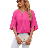 Top Feminino Chiffon Solto
